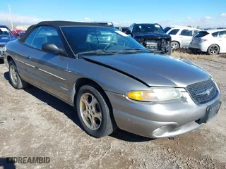1999 Chrysler Sebring Jxi with VIN 3C3EL55H8XT571486, listed as a IAAI auction lot 40755184 with 163,286 mi miles. Bid and sale history available at carsss.com. Image 1.