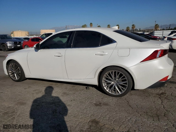 2015 Lexus IS 250 with VIN JTHBF1D25F5070600, listed as a Copart auction lot 46471495 with 103,243 mi miles and Salvage Title. Bid and sale history available at carsss.com. Image 2.