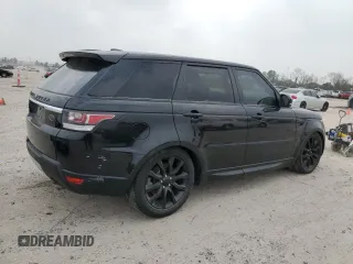 2015 Land Rover Range Rover Sport HSE with VIN SALWR2VF6FA602132, listed as a Copart auction lot 48821065 with 0 mi miles and Salvage Title. Bid and sale history available at carsss.com. Image 3.