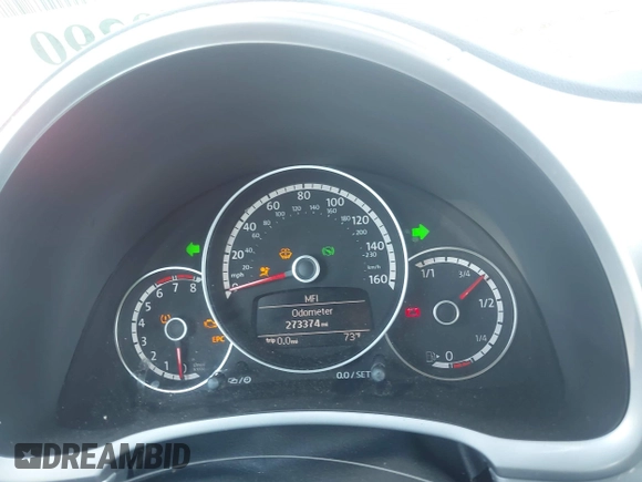 2014 Volkswagen Beetle 2.5L w/Sun with VIN 3VWJP7AT7EM633386, listed as a IAAI auction lot 42060290 with 273,374 mi miles and . Bid and sale history available at DreamBid. Image 7.