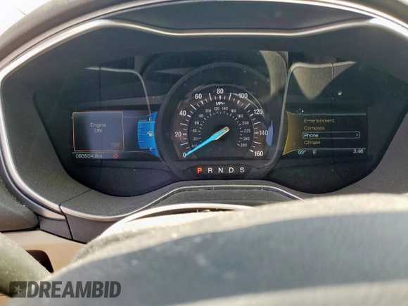 2016 Ford Fusion SE with VIN 3FA6P0H70GR104866, listed as a Copart auction lot 63976675 with 93,504 mi miles and Salvage title. Bid and sale history available at DreamBid. Image 9.