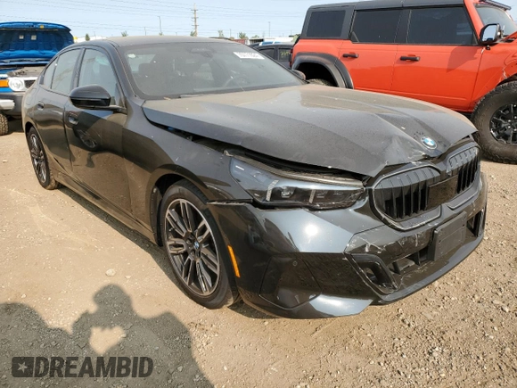 2024 BMW 5 Series 540i xDrive with VIN WBA63FJ06RCR52447, listed as a Copart auction lot 70771024 with 0 mi miles and Salvage Title. Bid and sale history available at carsss.com. Image 4.