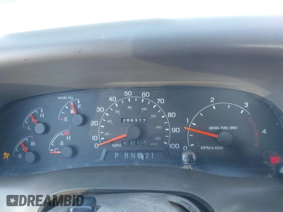 2001 Ford Super Duty F-250 XL with VIN 3FTNW21F21MA21921, listed as a IAAI auction lot 41503819 with 286,317 mi miles. Bid and sale history available at carsss.com. Image 7.