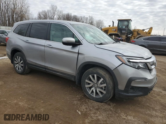 2021 Honda Pilot EX-L with VIN 5FNYF6H5XMB102899, listed as a Copart auction lot 48393705 with 29,774 mi miles and Salvage Title. Bid and sale history available at DreamBid. Image 4.