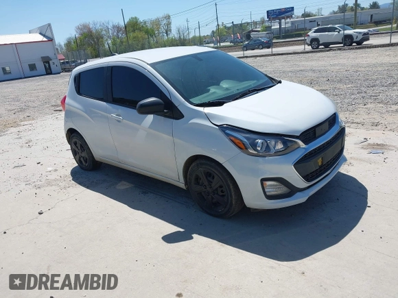 2020 Chevrolet Spark LS with VIN KL8CB6SA9LC427611, listed as a IAAI auction lot 42063543 with 86,676 mi miles. Bid and sale history available at carsss.com. Image 1.