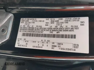 2014 Ford Escape SE с VIN 1FMCU9GX5EUC64187, выставлен на аукционе IAAI как лот 42468943 с пробегом 134 209 миль миль и . История ставок и продаж доступна на DreamBid. Изображение 9.