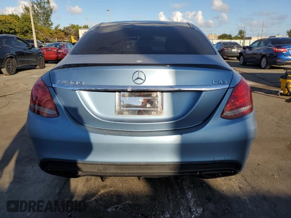2018 Mercedes-Benz C 43 AMG with VIN 55SWF6EB5JU251989, listed as a Copart auction lot 44369745 with 94,389 mi miles and Salvage Title. Bid and sale history available at carsss.com. Image 6.