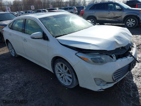 2013 Toyota Avalon XLE with VIN 4T1BK1EB4DU037825, listed as a IAAI auction lot 41963641 with 165,660 mi miles. Bid and sale history available at carsss.com. Image 1.