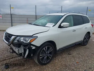 2018 Nissan Pathfinder SL with VIN 5N1DR2MN9JC655651, listed as a IAAI auction lot 41422408 with 106,800 mi miles. Bid and sale history available at carsss.com. Image 18.