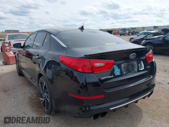 2015 Kia Optima SX Turbo with VIN 5XXGR4A6XFG403568, listed as a IAAI auction lot 42200293 with 199,639 mi miles and . Bid and sale history available at DreamBid. Image 3.