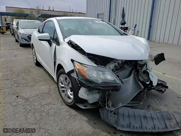 2014 Honda Civic Coupe LX with VIN 2HGFG3B56EH502824, listed as a Copart auction lot 48744495 with 47,270 mi miles and Salvage Title. Bid and sale history available at carsss.com. Image 14.