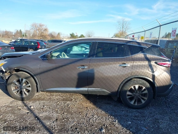 2017 Nissan Murano SL with VIN 5N1AZ2MH6HN176700, listed as a IAAI auction lot 40877286 with 113,448 mi miles. Bid and sale history available at carsss.com. Image 15.