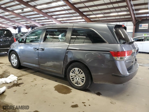 2015 Honda Odyssey LX with VIN 5FNRL5H26FB131655, listed as a Copart auction lot 45963365 with 214,535 mi miles and Clean Title. Bid and sale history available at carsss.com. Image 2.