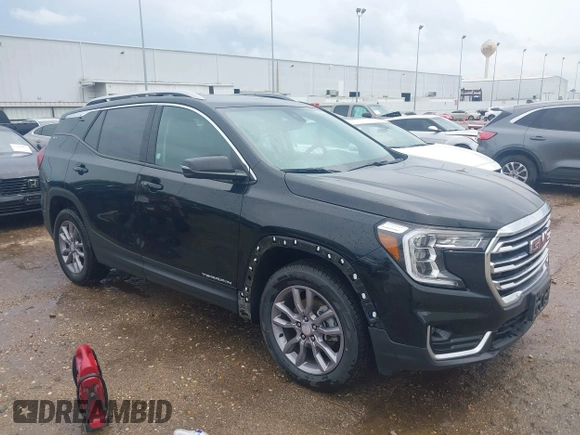 2024 GMC Terrain SLT with VIN 3GKALVEG3RL147562, listed as a IAAI auction lot 42106122 with 48,989 mi miles and . Bid and sale history available at carsss.com. Image 1.