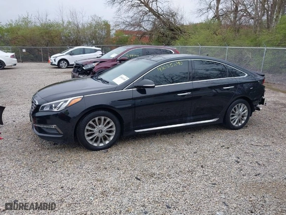 2015 Hyundai Sonata 2.4L Sport with VIN 5NPE34AF7FH167121, listed as a IAAI auction lot 42005240 with 110,612 mi miles. Bid and sale history available at carsss.com. Image 15.