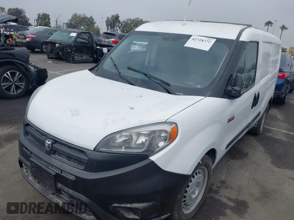 2018 Ram ProMaster City Cargo Tradesman with VIN ZFBERFAB0J6H68547, listed as a IAAI auction lot 42718372 with 103,204 mi miles and . Bid and sale history available at DreamBid. Image 16.