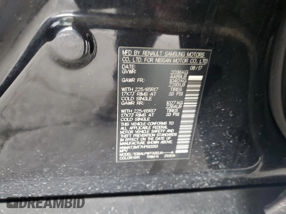 2017 Nissan Rogue S z VIN KNMAT2MT7HP613313, wystawiony jako Copart lot #58286785 z przebiegiem 162 829 mil mil oraz Szkoda całkowita • Salvage title. Historia ofert i sprzedaży dostępna na DreamBid. Obrazek 12.