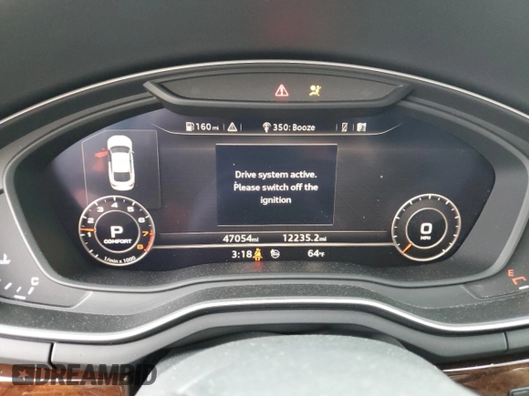 2018 Audi A5 Sportback Prestige with VIN WAUCNCF55JA128987, listed as a Copart auction lot 46328073 with 47,054 mi miles. Bid and sale history available at carsss.com. Image 9.