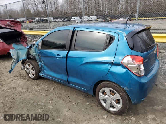 2020 Chevrolet Spark LS with VIN KL8CB6SA4LC404267, listed as a Copart auction lot 44108435 with Not Provided miles and Salvage Title. Bid and sale history available at DreamBid. Image 2.