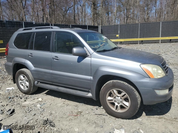 2003 Lexus GX 470 with VIN JTJBT20X930022945, listed as a Copart auction lot 49699775 with 265,644 mi miles and Salvage Title. Bid and sale history available at carsss.com. Image 4.