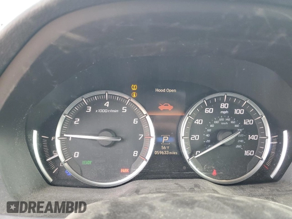 2017 Acura MDX Sport Hybrid w/Advance Pkg with VIN 5FRYD7H75HB001013, listed as a Copart auction lot 71366294 with 59,633 mi miles and Salvage Title. Bid and sale history available at carsss.com. Image 9.