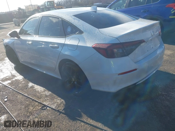 2025 Honda Civic Sport with VIN 2HGFE2F5XSH501360, listed as a IAAI auction lot 41229006 with 7,469 mi miles and . Bid and sale history available at DreamBid. Image 3.