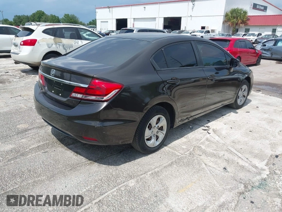 2013 Honda Civic LX with VIN 2HGFB2F54DH511717, listed as a IAAI auction lot 42395720 with 112,971 mi miles and . Bid and sale history available at DreamBid. Image 4.