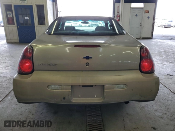 2003 Chevrolet Monte Carlo LS with VIN 2G1WW12E039112436, listed as a Copart auction lot 51024585 with 108,527 mi miles and Clean Title. Bid and sale history available at carsss.com. Image 6.