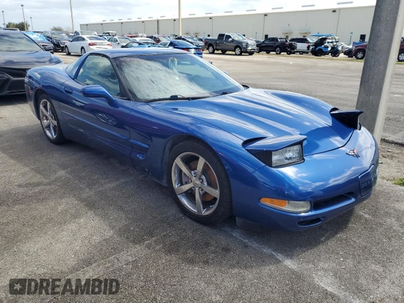 2002 Chevrolet Corvette with VIN 1G1YY22G325104997, listed as a Copart auction lot 75008234 with 0 mi miles and Non Repairable. Bid and sale history available at carsss.com. Image 4.