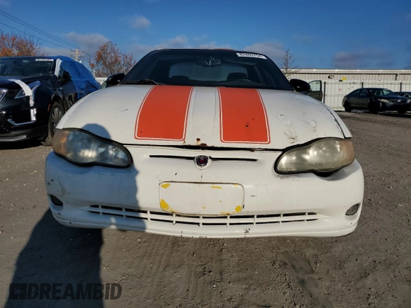 2001 Chevrolet Monte Carlo SS with VIN 2G1WX15K419260424, listed as a Copart auction lot 82469754 with 0 mi miles and Non Repairable. Bid and sale history available at carsss.com. Image 5.