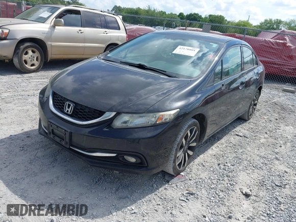 2015 Honda Civic EX-L with VIN 19XFB2F97FE027878, listed as a IAAI auction lot 42170801 with Not Provided miles and . Bid and sale history available at carsss.com. Image 2.