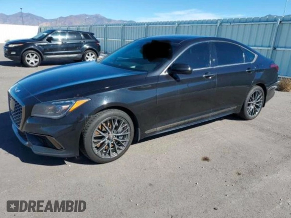 2018 Genesis G80 Sport with VIN KMHGN4JB9JU271815, listed as a Copart auction lot 84330524 with 96,628 mi miles and Clean Title. Bid and sale history available at DreamBid. Image 2.