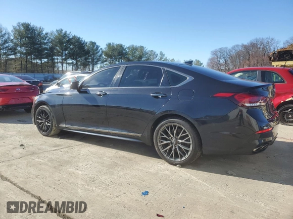 2018 Genesis G80 Sport with VIN KMHGN4JB0JU249217, listed as a Copart auction lot 49489395 with 141,600 mi miles and Clean title. Bid and sale history available at DreamBid. Image 2.