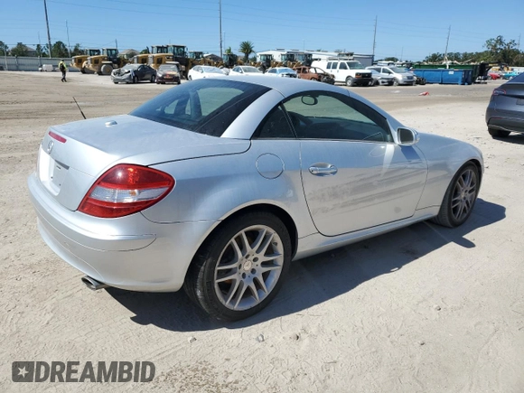 2008 Mercedes-Benz SLK-Class 3.0L with VIN WDBWK54F48F173124, listed as a Copart auction lot 76744214 with 0 mi miles and Non Repairable. Bid and sale history available at carsss.com. Image 3.
