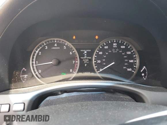 2014 Lexus GS 350 with VIN JTHCE1BL1E5020262, listed as a Copart auction lot 59817665 with 128,205 mi miles and Salvage title. Bid and sale history available at DreamBid. Image 9.