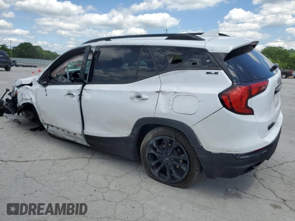 2021 GMC Terrain SLE with VIN 3GKALTEV6ML336654, listed as a Copart auction lot 55979675 with 75,232 mi miles and Clean title. Bid and sale history available at DreamBid. Image 2.
