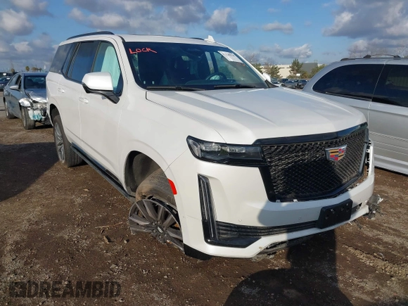 2023 Cadillac Escalade 4WD Sport with VIN 1GYS4FKL2PR239332, listed as a IAAI auction lot 41310578 with 39,836 mi miles and . Bid and sale history available at DreamBid. Image 1.
