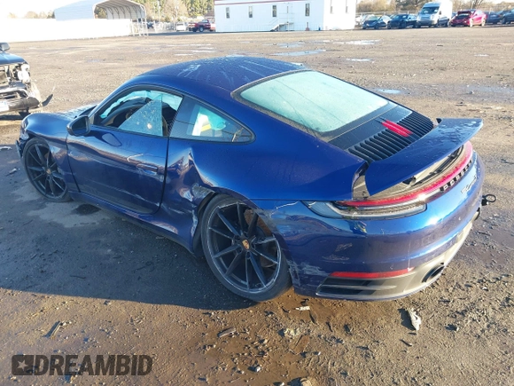 2024 Porsche 911 Carrera with VIN WP0AA2A94RS210144, listed as a IAAI auction lot 41196683 with 13,249 mi miles. Bid and sale history available at carsss.com. Image 3.
