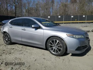 2015 Acura TLX V6 with VIN 19UUB2F32FA017038, listed as a Copart auction lot 48926725 with 182,164 mi miles and Salvage Title. Bid and sale history available at carsss.com. Image 4.