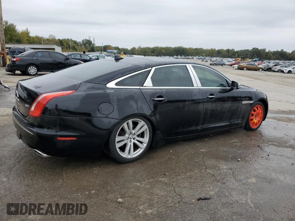 2013 Jaguar XJ with VIN SAJWA2GB7DLV40560, listed as a Copart auction lot 78228114 with 110,750 mi miles and Salvage Title. Bid and sale history available at carsss.com. Image 3.