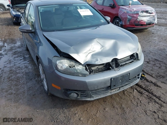 2013 Volkswagen Golf TDI w/Sunroof & Nav with VIN WVWNM7AJ6DW042511, listed as a IAAI auction lot 41464525 with 107,378 mi miles. Bid and sale history available at carsss.com. Image 6.