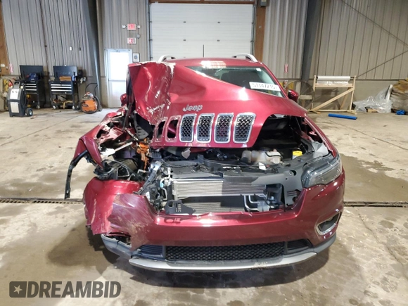 2020 Jeep Cherokee Limited with VIN 1C4PJMDX4LD649713, listed as a Copart auction lot 51147215 with 53,170 mi miles and Salvage Title. Bid and sale history available at carsss.com. Image 5.