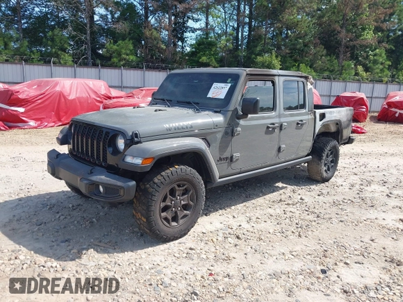 2023 Jeep Gladiator Sport S с VIN 1C6HJTAG4PL501583, выставлен на аукционе IAAI как лот 42622857 с пробегом Не указан миль и . История ставок и продаж доступна на DreamBid. Изображение 2.