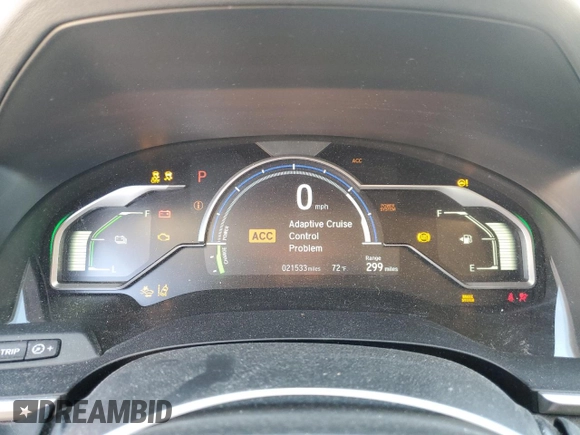 2019 Honda Clarity Plug-In Hybrid with VIN JHMZC5F13KC006354, listed as a Copart auction lot 77029684 with 21,533 mi miles and Salvage Title. Bid and sale history available at carsss.com. Image 9.