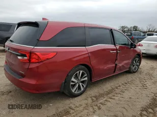 2022 Honda Odyssey Touring with VIN 5FNRL6H84NB025374, listed as a Copart auction lot 44528645 with 47,460 mi miles and Salvage Title. Bid and sale history available at DreamBid. Image 3.