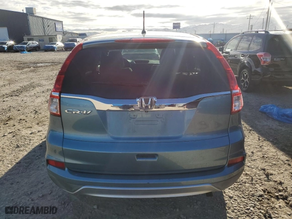 2015 Honda CR-V EX with VIN 2HKRM3H57FH555908, listed as a Copart auction lot 50226745 with 101,417 mi miles and Salvage Title. Bid and sale history available at carsss.com. Image 6.