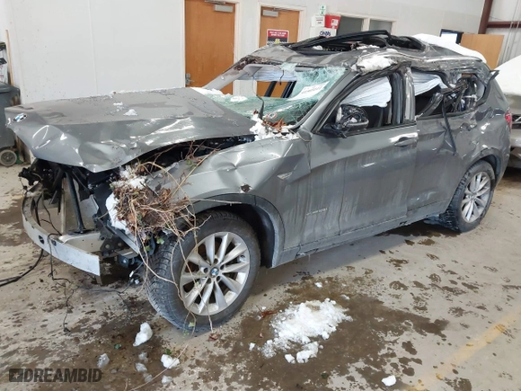 2015 BMW X3 xDrive28i with VIN 5UXWX9C51F0D52919, listed as a IAAI auction lot 41505111 with 1 mi miles. Bid and sale history available at carsss.com. Image 16.