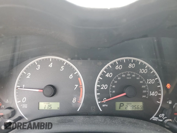 2013 Toyota Corolla L with VIN 2T1BU4EE8DC066039, listed as a Copart auction lot 53945135 with 279,569 mi miles and Salvage Title. Bid and sale history available at carsss.com. Image 9.
