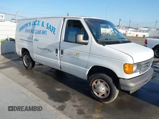 2007 Ford Econoline Cargo Commercial with VIN 1FTNE14WX7DA06614, listed as a IAAI auction lot 41993688 with Not Provided miles and . Bid and sale history available at DreamBid. Image 1.