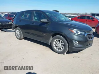 2020 Chevrolet Equinox LS with VIN 2GNAXHEV6L6191283, listed as a IAAI auction lot 41655245 with 86,079 mi miles. Bid and sale history available at carsss.com. Image 1.